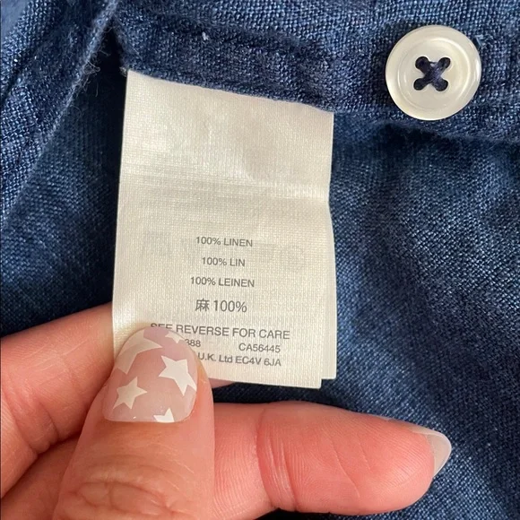 J. Crew Mens Irish Linen Ling Sleeve Button-Down Shirt - Picture 4 of 5